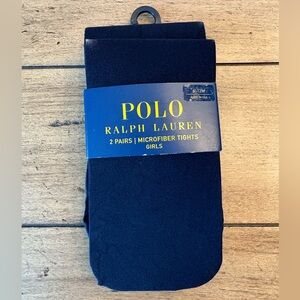 NWT Ralph Lauren Baby, Black Tights, 2 Pairs, Size 6-12 months